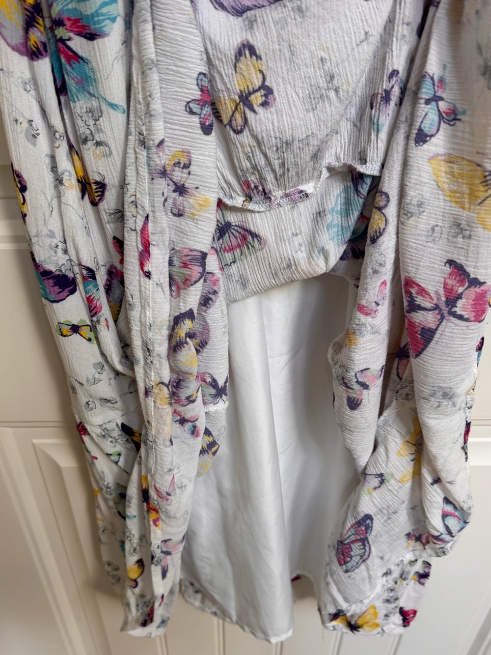 Betsey Johnson Butterfly Dance Midi Tiered Dress. Size S - Picture 6 of 8